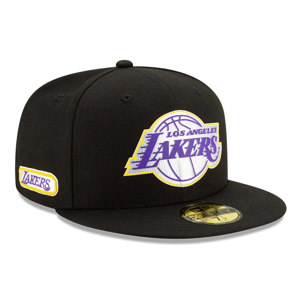 Los Angeles Lakers Back Half Black 59FIFTY Cap