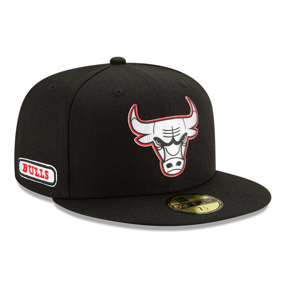 Casquette 59FIFTY Back Half noire des Chicago Bulls