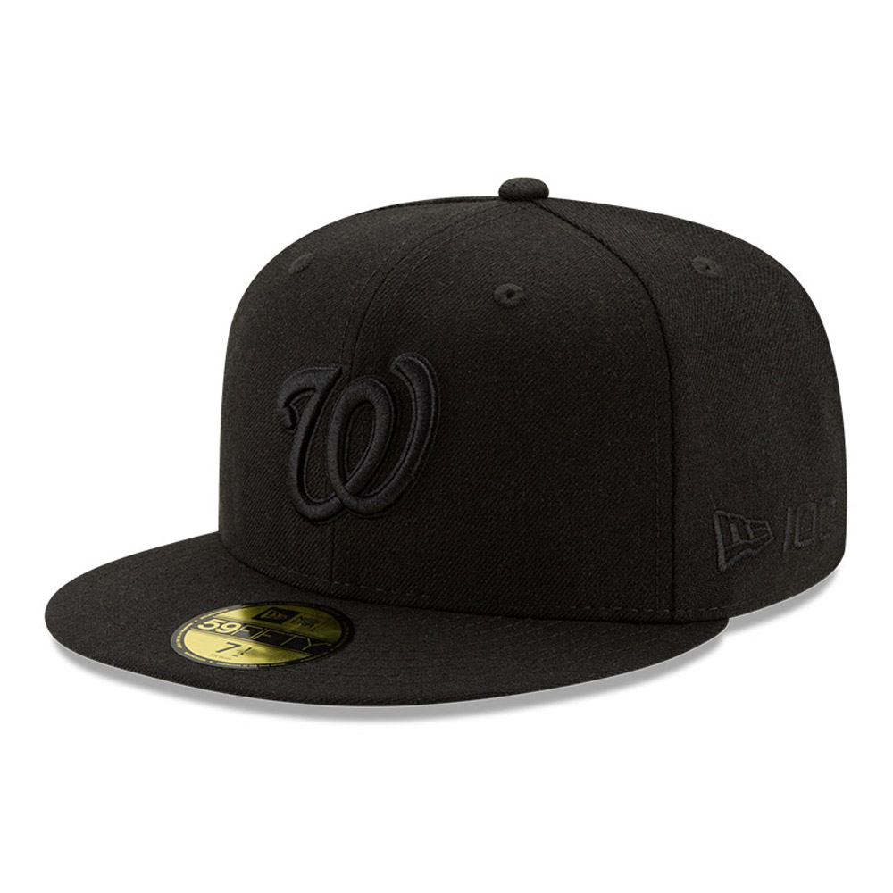 Casquette Washington Nationals 100 Years Black on Black 59FIFTY