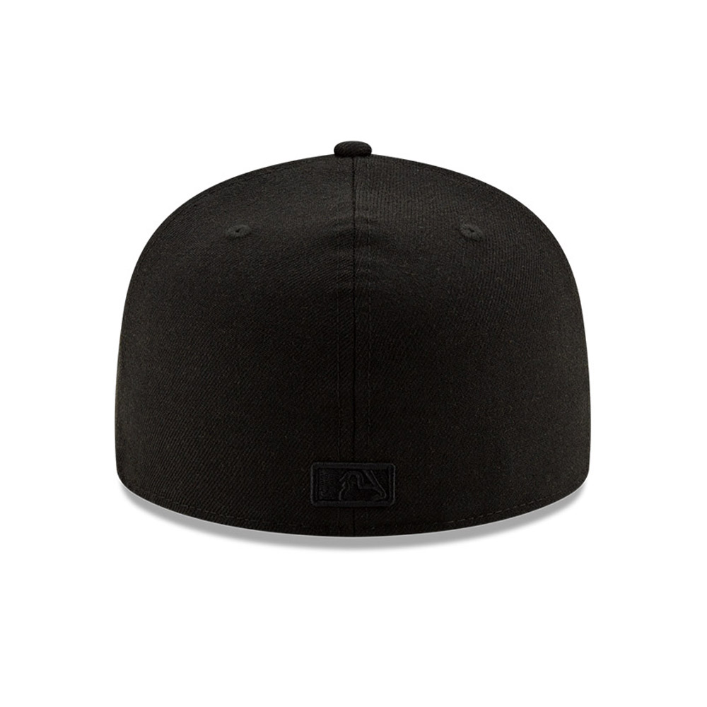 Tampa Bay Rays 100 Jahre Black on Black 59FIFTY-Kappe