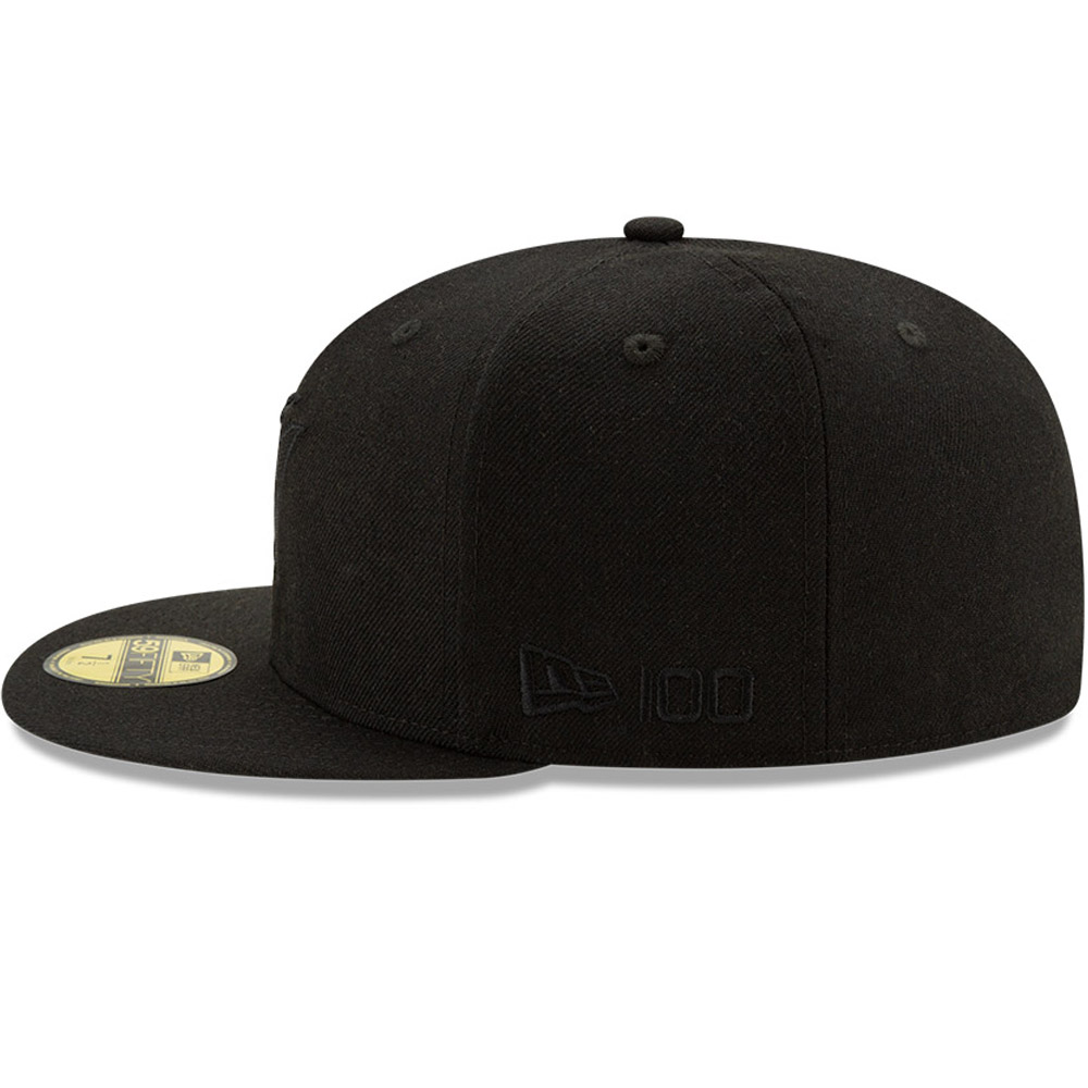 Miami Marlins 100 Years Black on Black 59FIFTY Cap