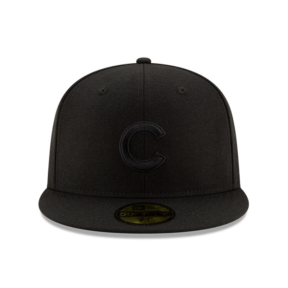 Casquette 59FIFTY 100 ans Black on Black Chicago Cubs