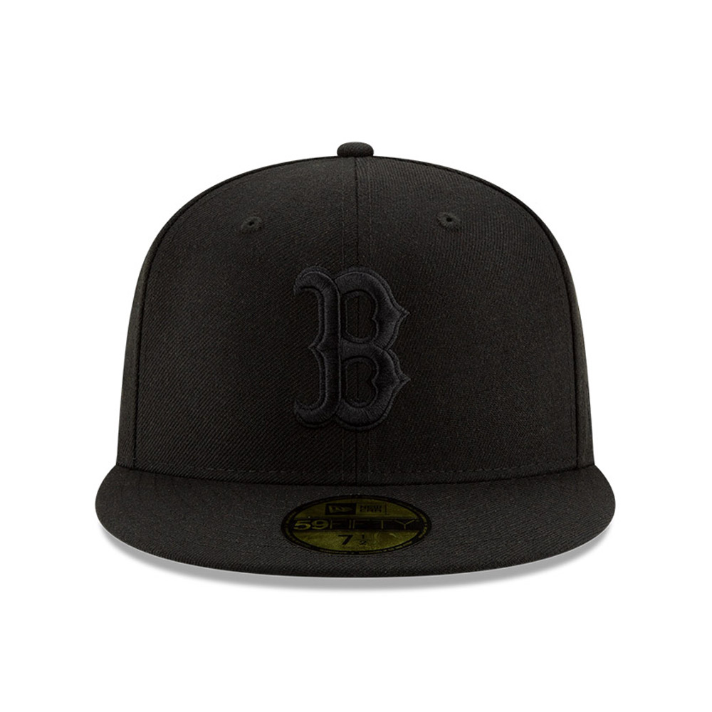 Casquette 59FIFTY 100 ans Black on Black Boston Red Sox