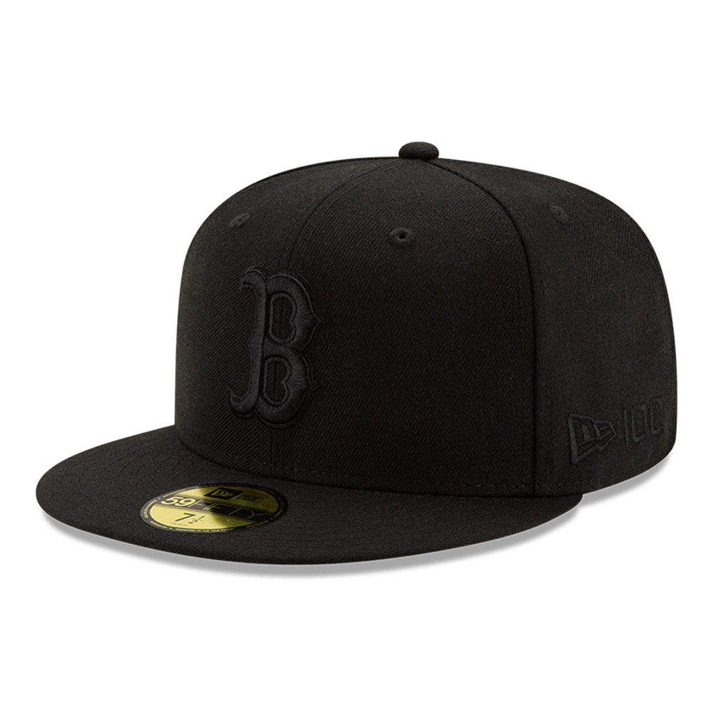 Casquette 59FIFTY 100 ans Black on Black Boston Red Sox