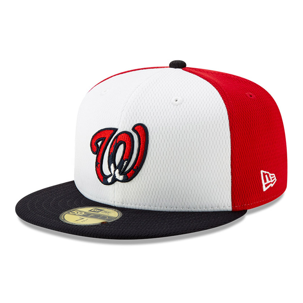 Casquette 59FIFTY Batting Practice Washington Nationals, rouge