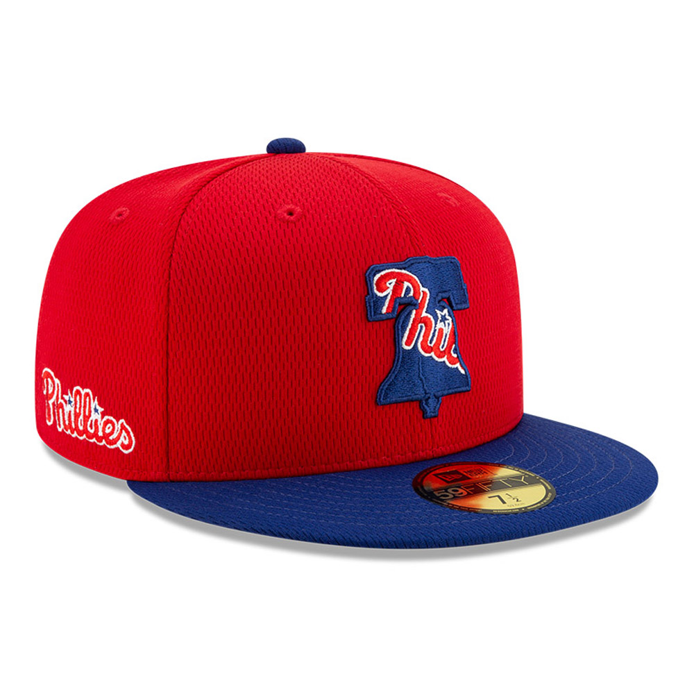 Phladelphia Phillies „Batting Practice“ 59FIFTY-Kappe in Rot