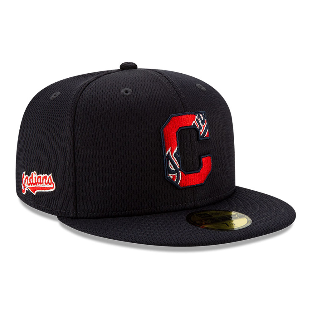 Cappellino 59FIFTY Batting Practice dei Cleveland Indians blu navy