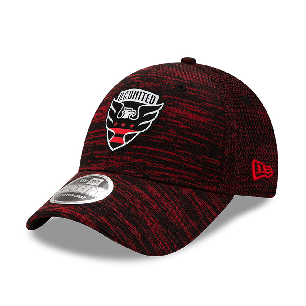 Cappellino D.C. United Stretch Snap 9FORTY rosso a righe