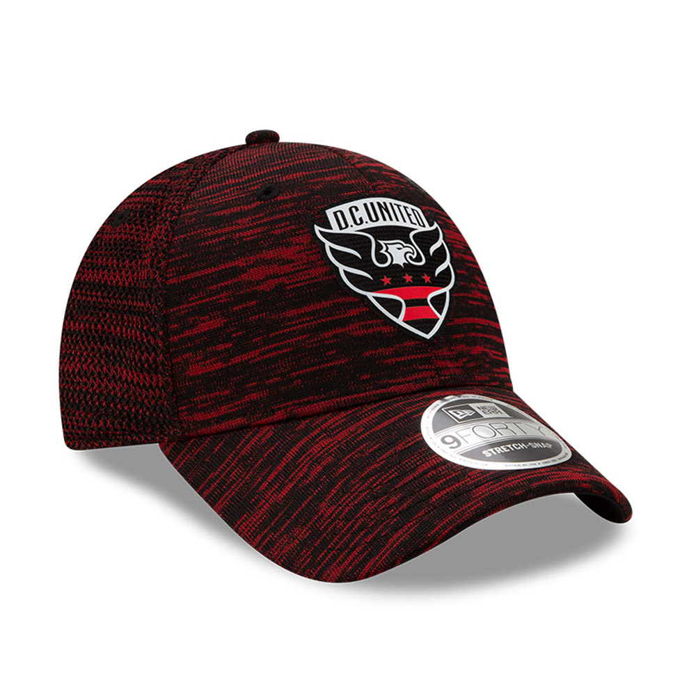 Gorra D.C. United Stretch Snap 9FORTY a rayas, rojo