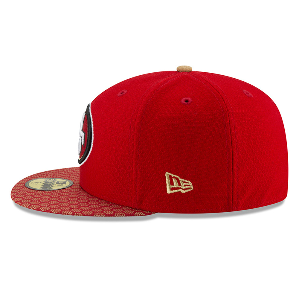 San Francisco 49ers 2017 Sideline 59FIFTY rouge
