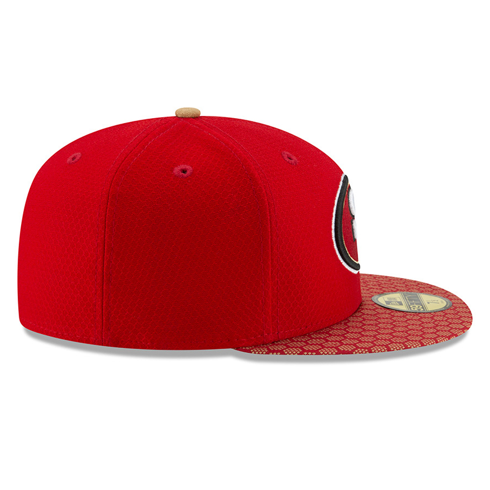 San Francisco 49ers 2017 Sideline 59FIFTY rouge
