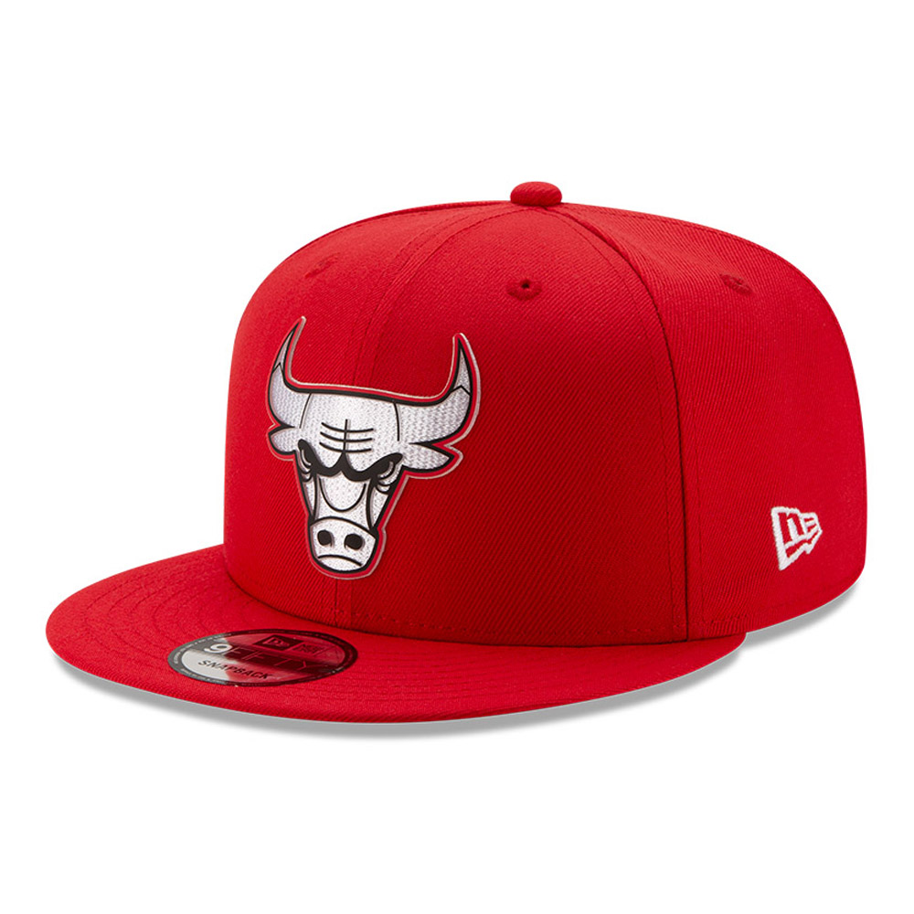 Casquette 9FIFTY Back Half rouge des Bulls de Chicago