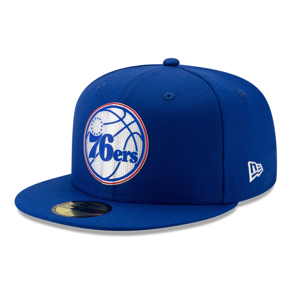 Back Half 59FIFTY-Kappe der Philadelphia 76ERS in Blau