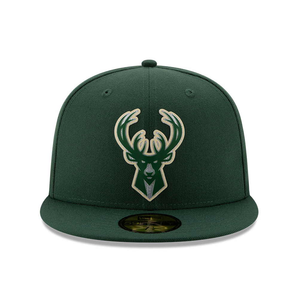 Milwaukee Bucks Back Half Green 59FIFTY Cap