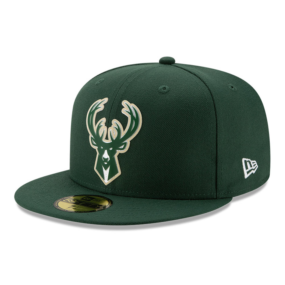 Cappellino Milwaukee Bucks Back Half 59FIFTY verde