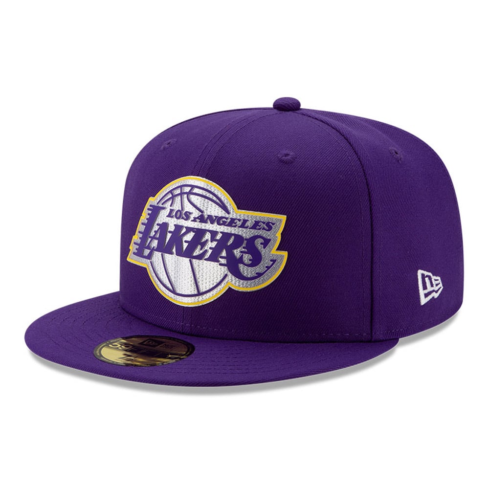Casquette Los Angeles Lakers Back Half 59FIFTY violet
