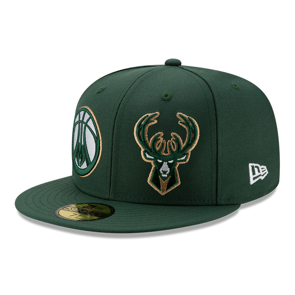 Cappellino Milwaukee Bucks 100 Year 59FIFTY verde