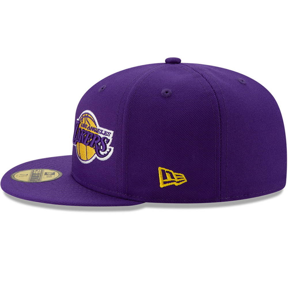 Casquette 59FIFTY violette de l'année 100 des Lakers de Los Angeles
