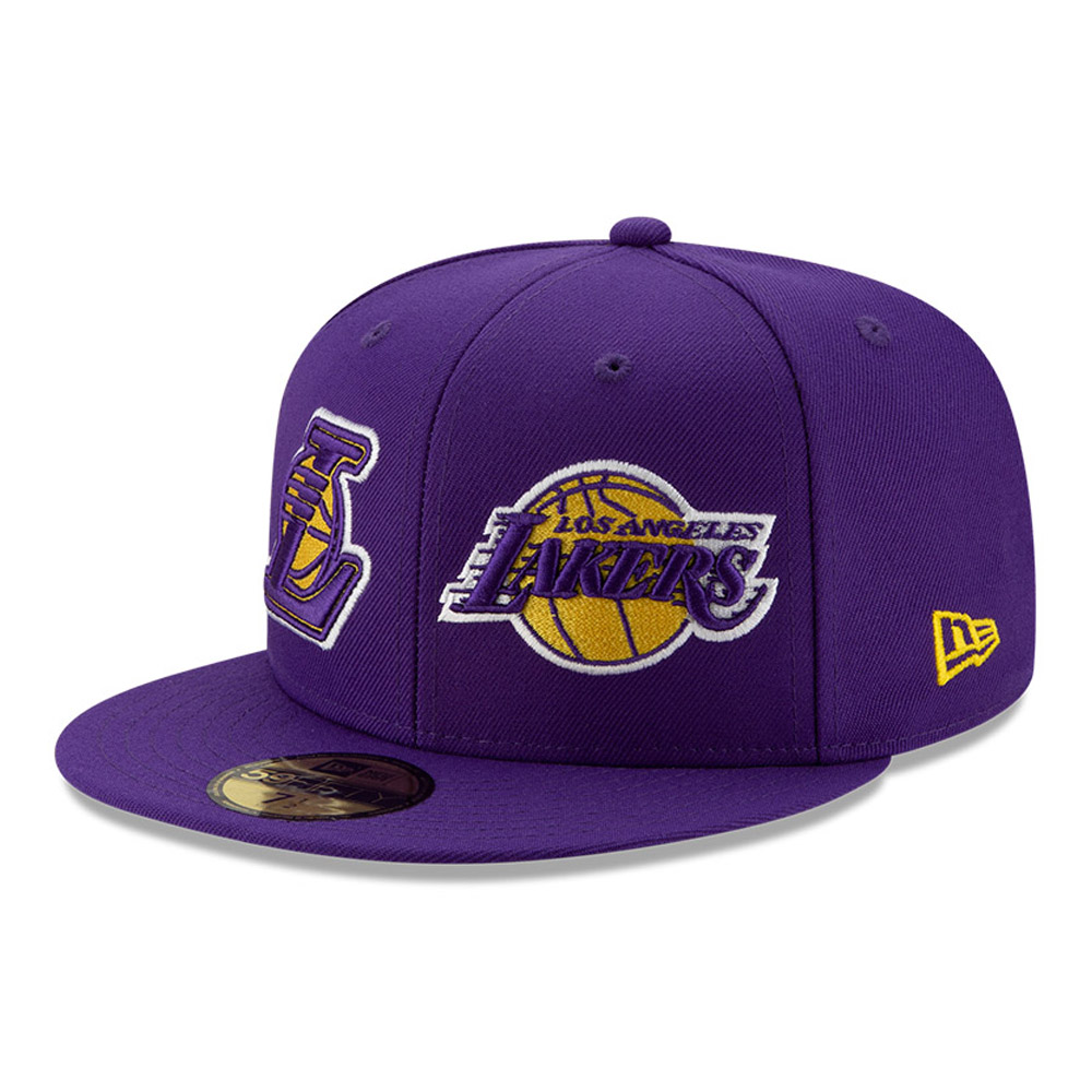 Gorra Los Angeles Lakers 100 años 59FIFTY, morado