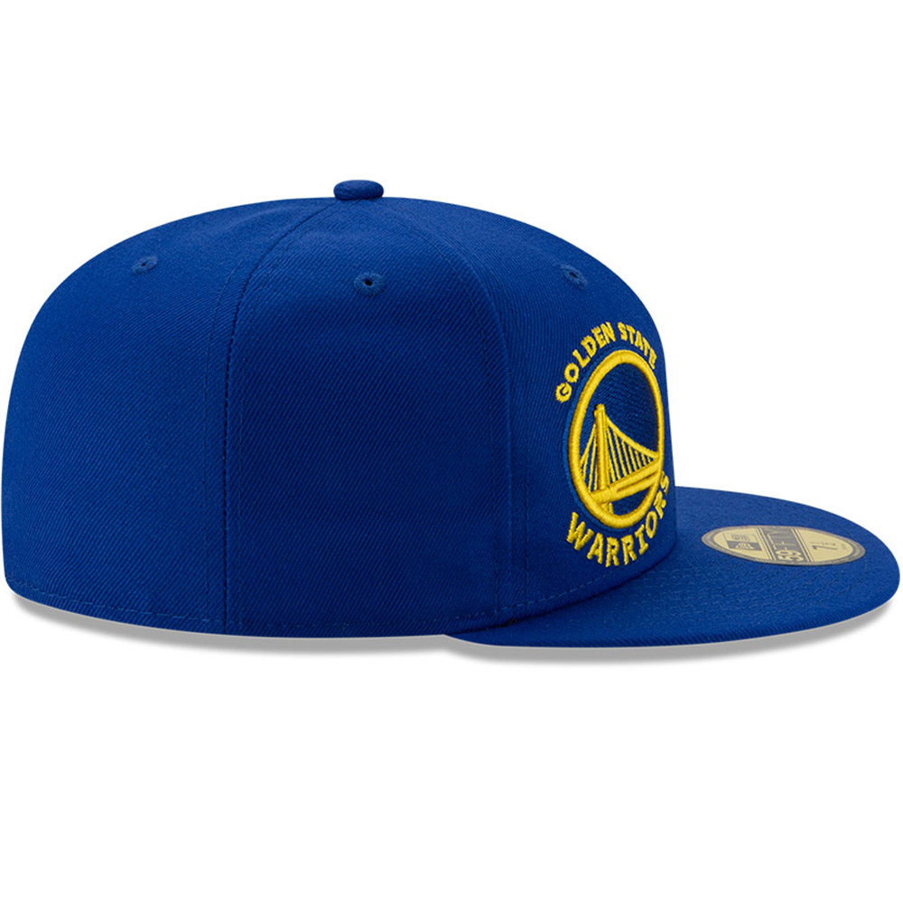 Casquette 59FIFTY bleue de l'année 100 des Warriors de Golden State