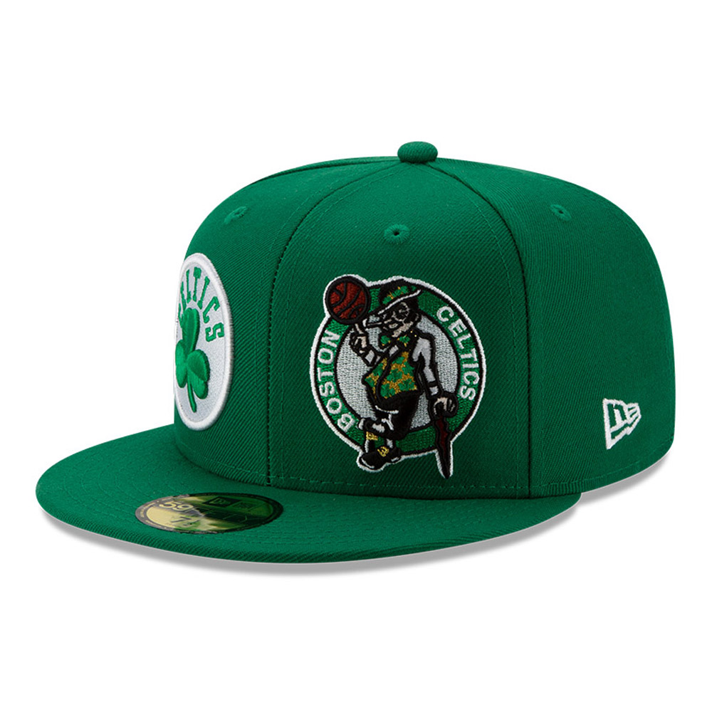 Casquette 59FIFTY verte de l'année 100 des Celtics de Boston