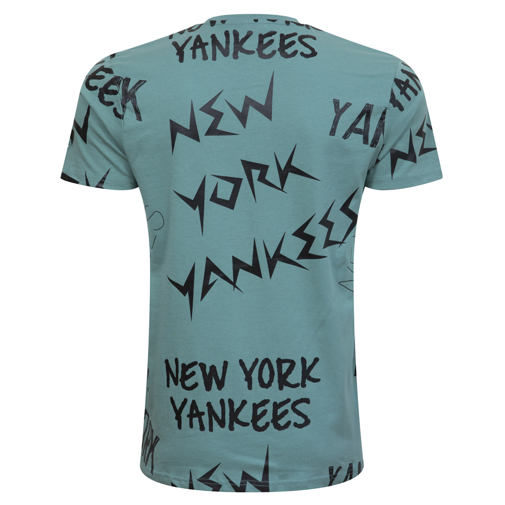 Camiseta New York Yankees Repeat Wordmark, marrón