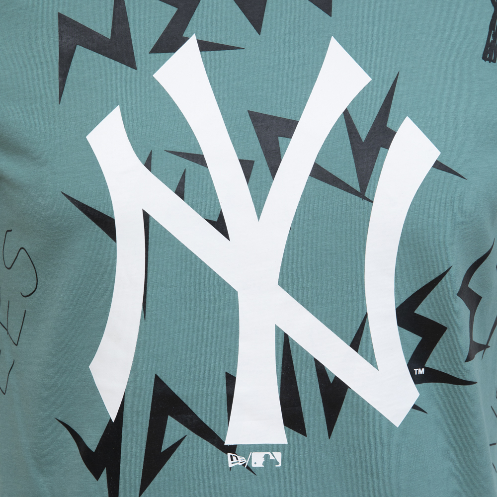 T-shirt Repeat Wordmark New York Yankees, marron