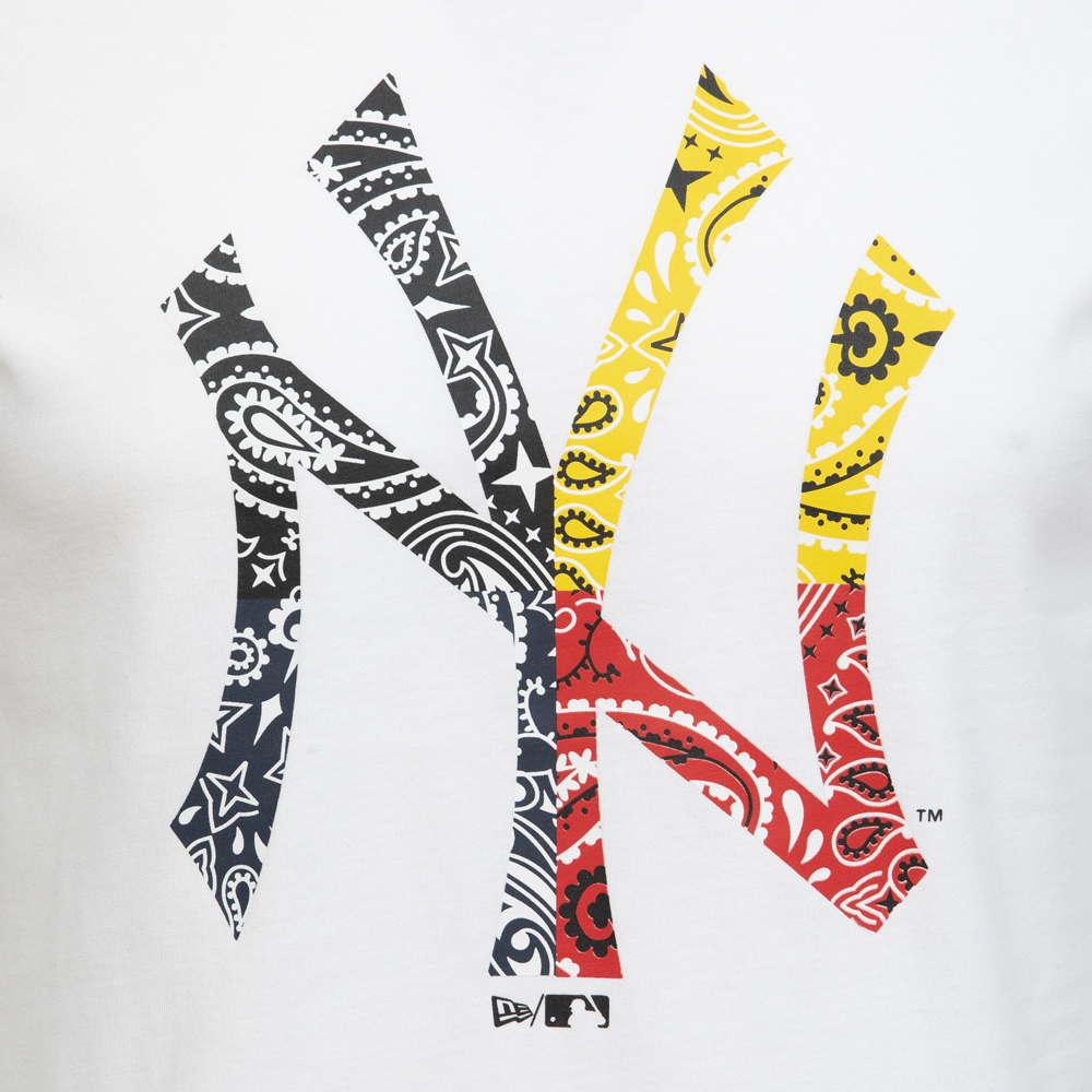 New York Yankees – T-Shirt mit Paisley-Logoprint