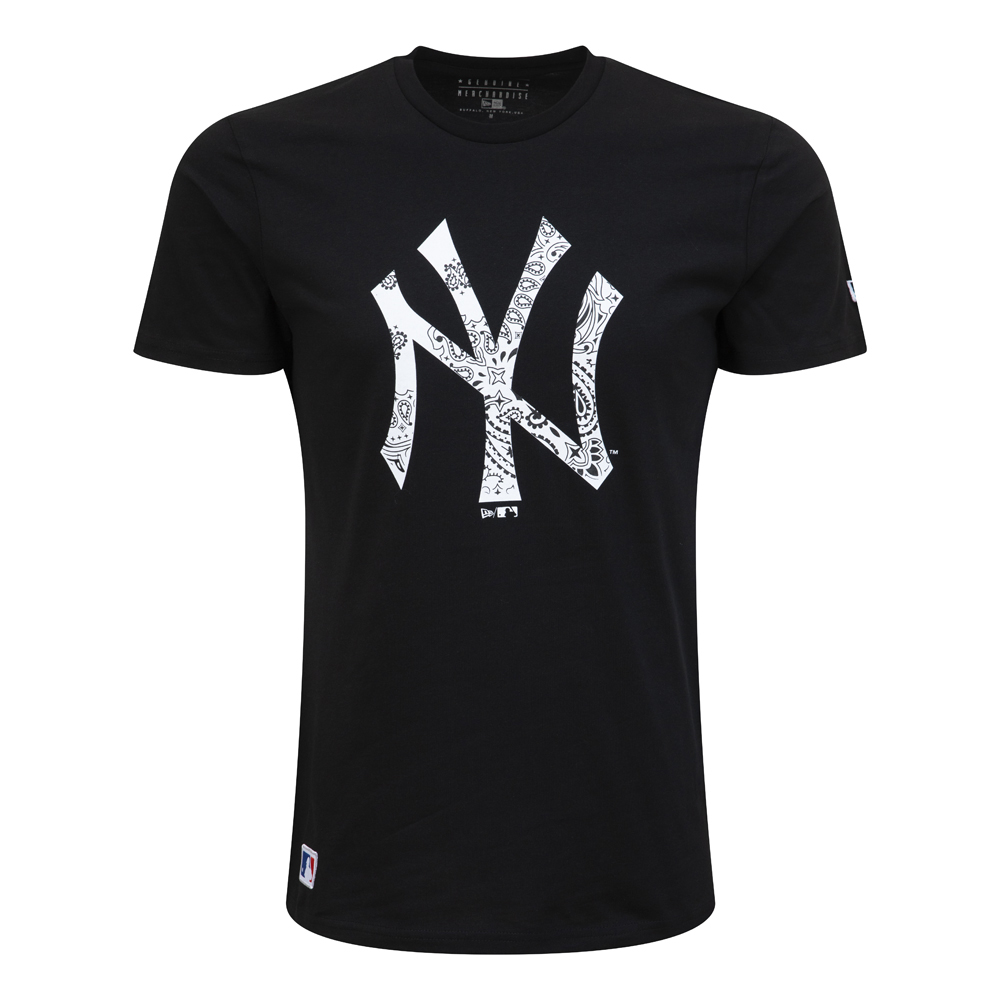 Camiseta New York Yankees Paisley Print Monochrome