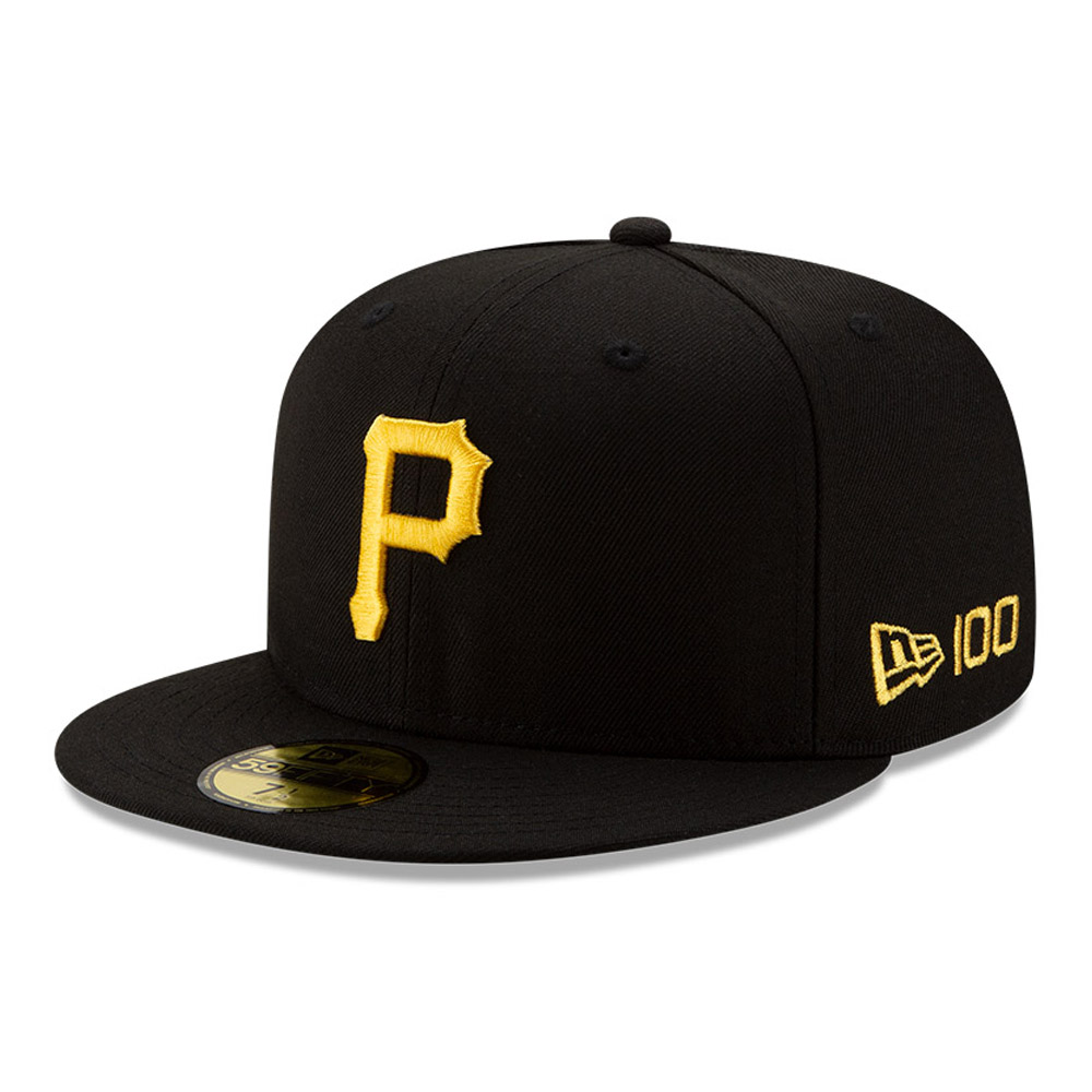 59FIFTY – MLB 100 – Pittsburgh Pirates – Kappe in Schwarz