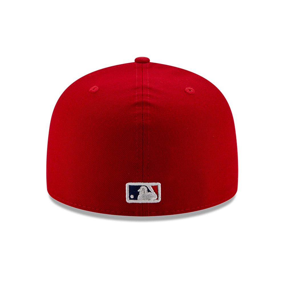 Cappellino 59FIFTY MLB 100 dei Philadelphia Phillies rosso