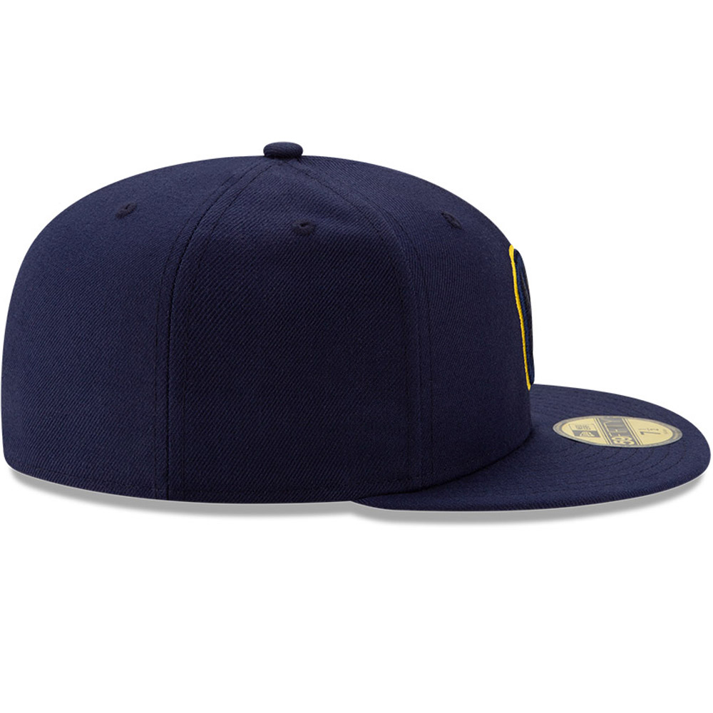 Cappellino 59FIFTY MLB 100 dei Milwaukee Brewers blu