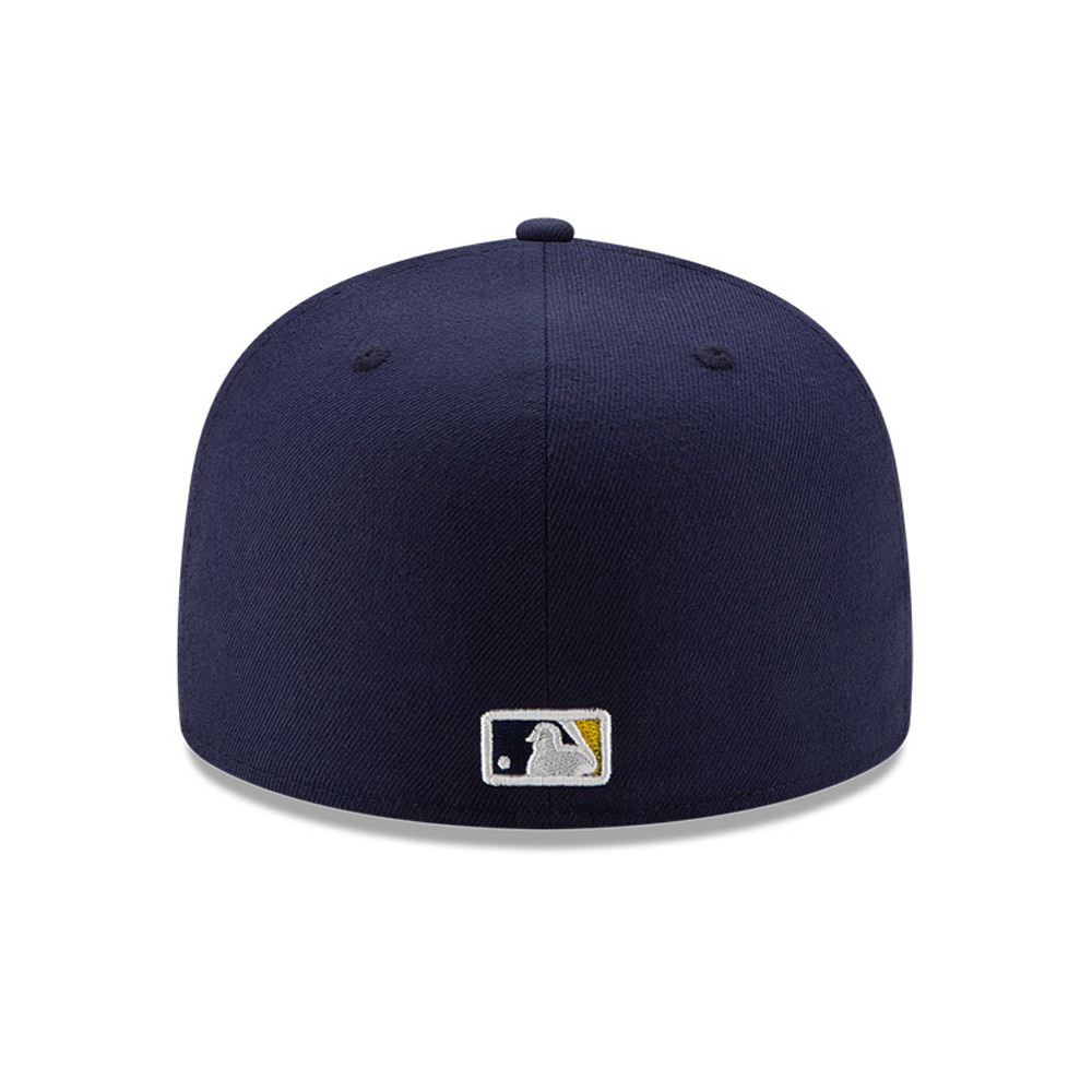 Cappellino 59FIFTY MLB 100 dei Milwaukee Brewers blu