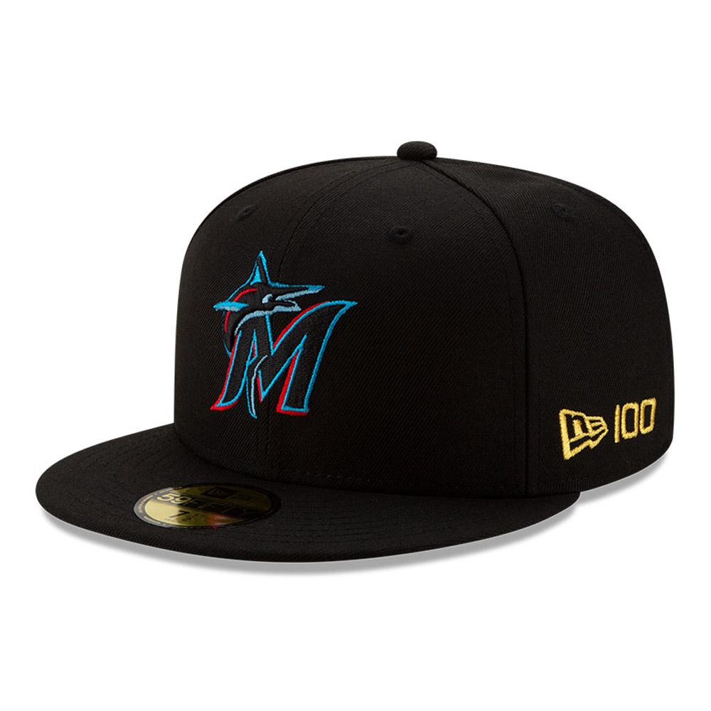 Cappellino Miami Marlins MLB 100 59FIFTY nero
