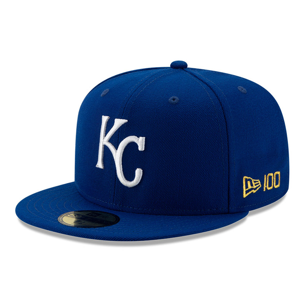 Cappellino 59FIFTY MLB 100 dei Kansas City Royals blu