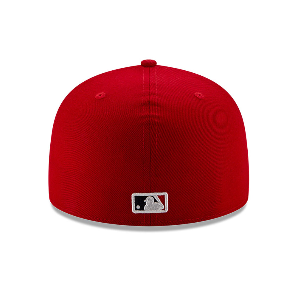 Cappellino 59FIFTY MLB 100 degli Anaheim Angels rosso