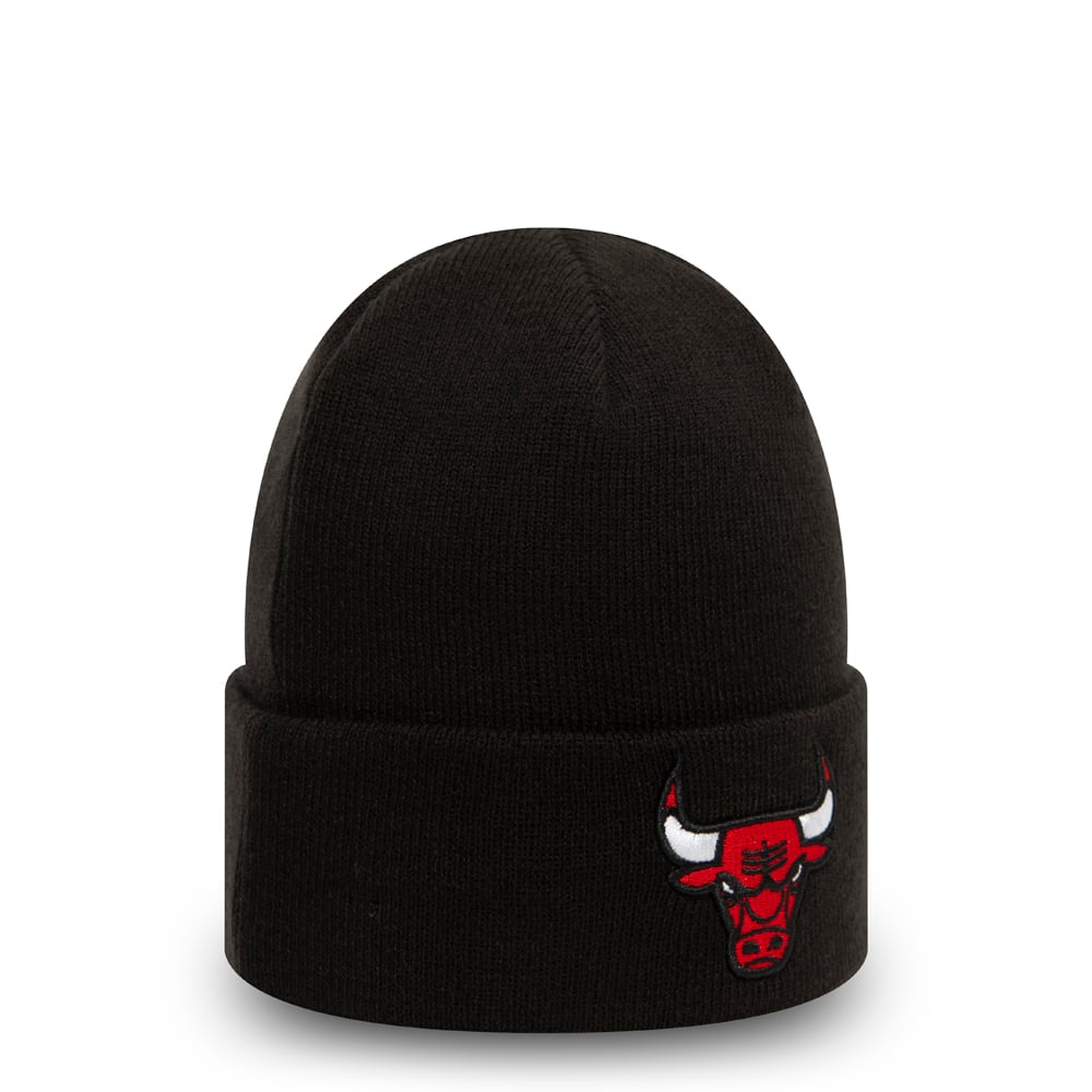 Chicago Bulls Essential Black Cuff Beanie Hat