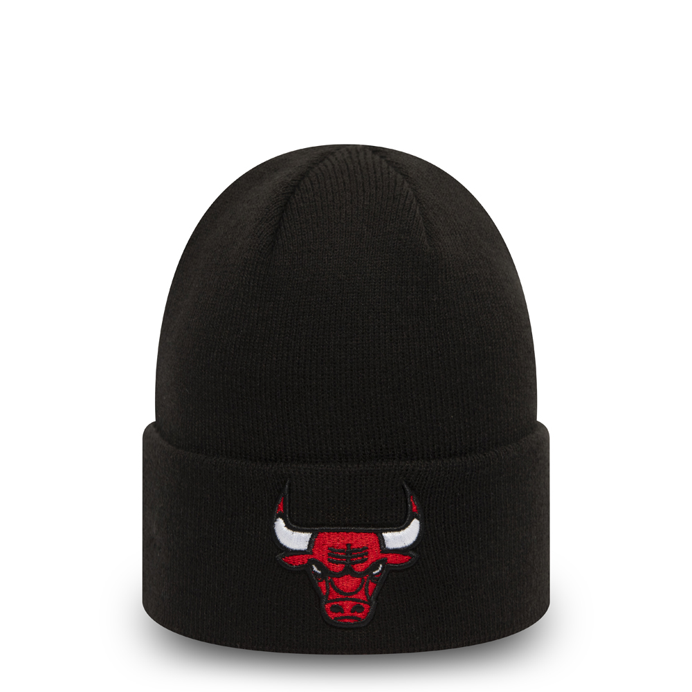 Chicago Bulls Essential Black Cuff Beanie Hat