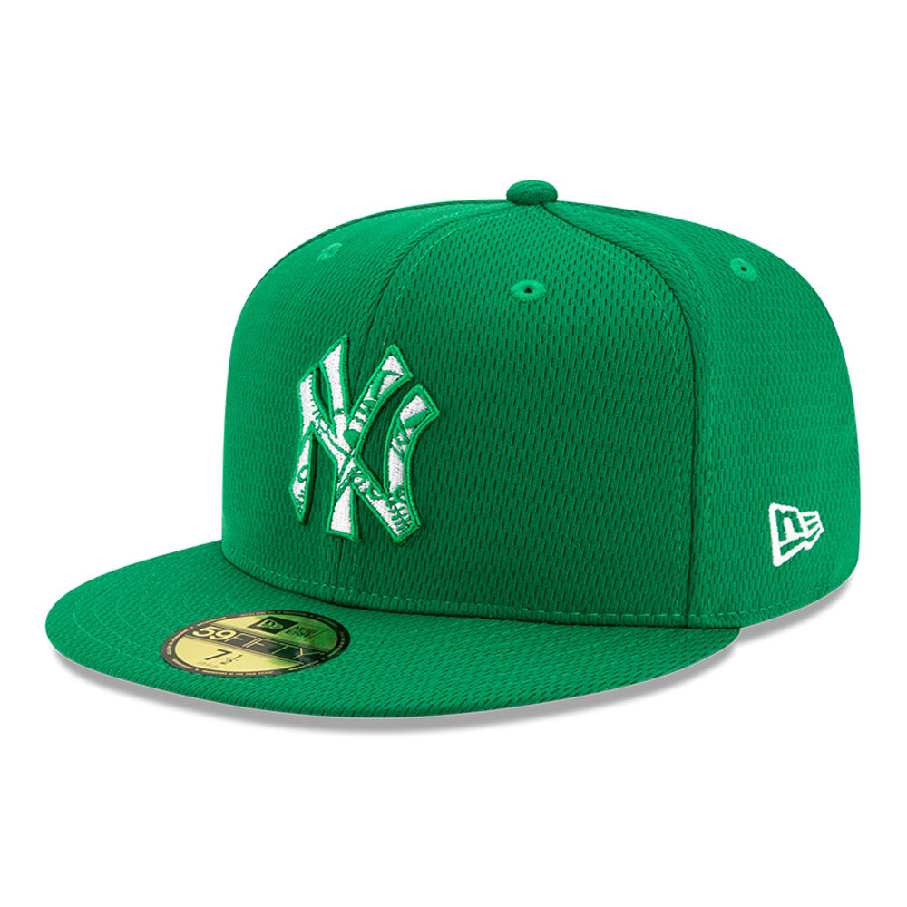 Entraînement au bâton des Yankees de New York St Patricks Green 59FIFTY Cap
