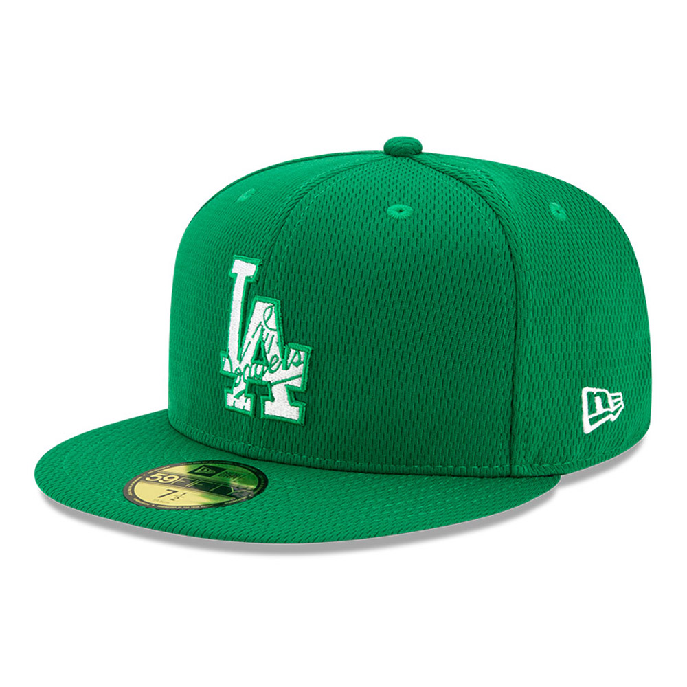 LA Dodgers Práctica de Bateo St Patricks Green 59FIFTY Cap