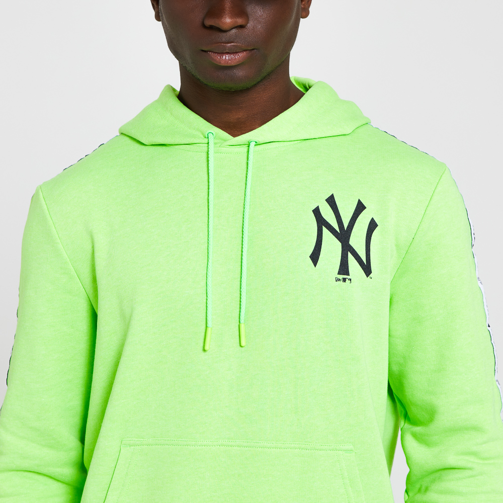 Sweat à capuche vert avec bande à la manche des Yankees de New York