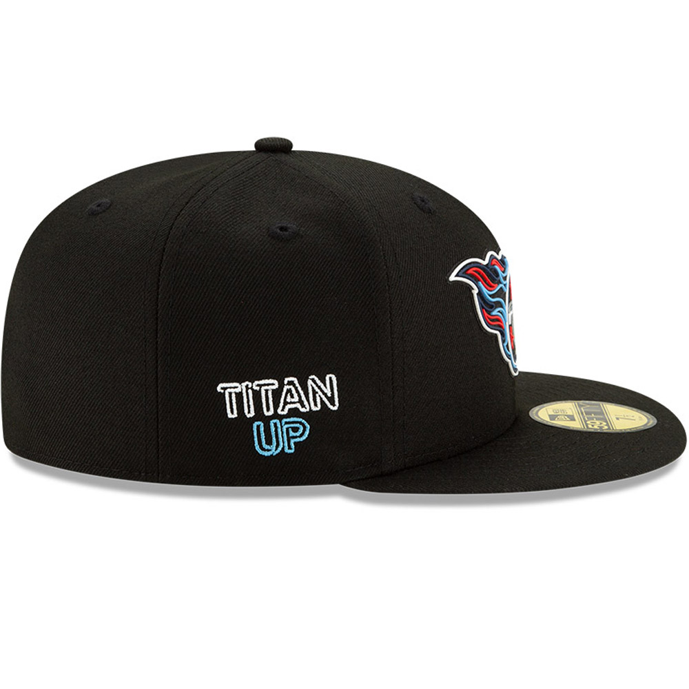 Gorra Tennessee Titans NFL20 Draft 59FIFTY, negro