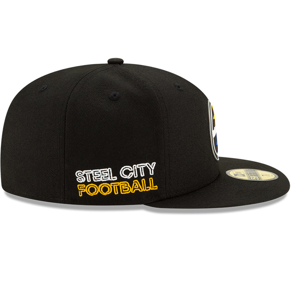 Pittsburgh Steelers NFL20 Draft Black 59FIFTY Cap