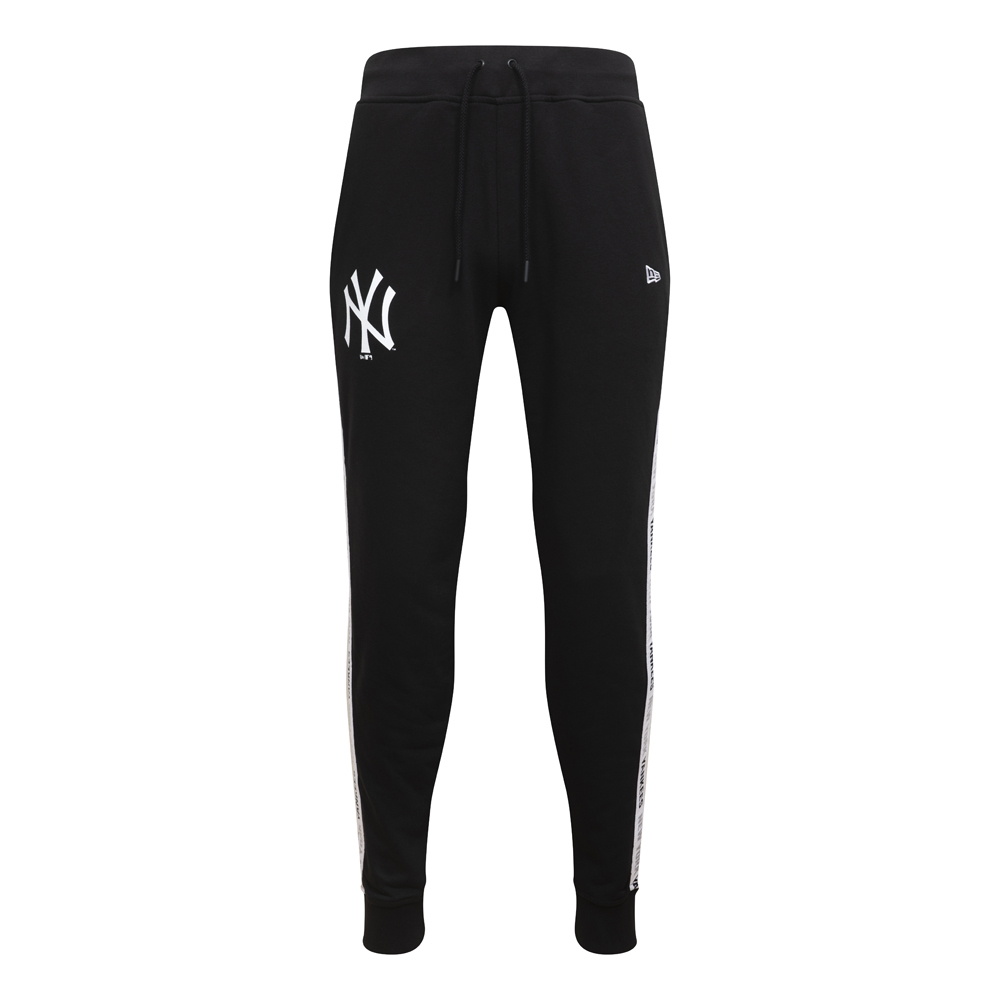 New York Yankees Taped Black Tracksuit Bottoms