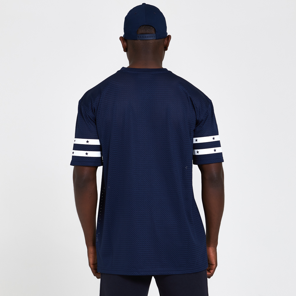 T-shirt bleu marine oversize en maille des New England Patriots