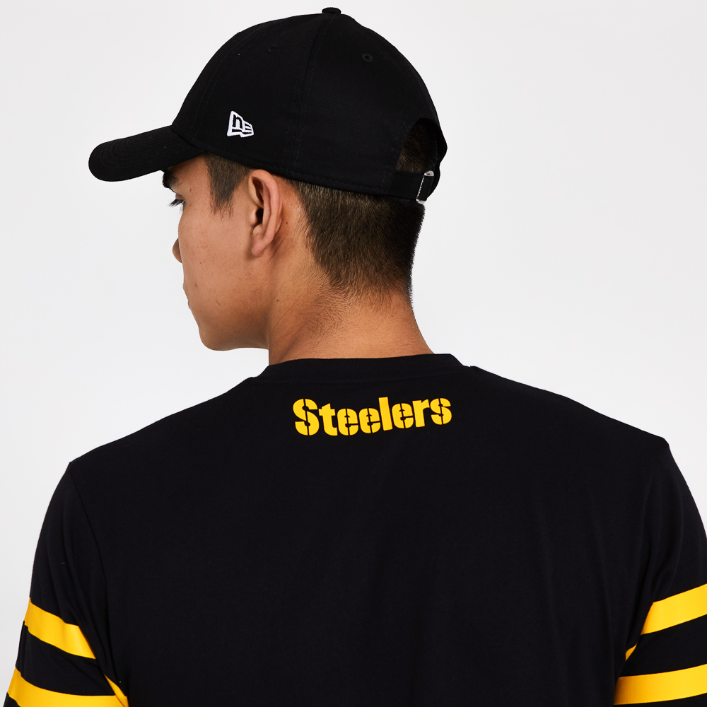 Camiseta Pittsburgh Steelers Logo Elements, negro