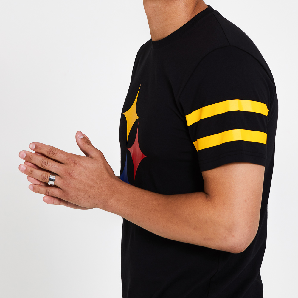 Pittsburgh Steelers – T-Shirt „Logo Elements“ – Schwarz