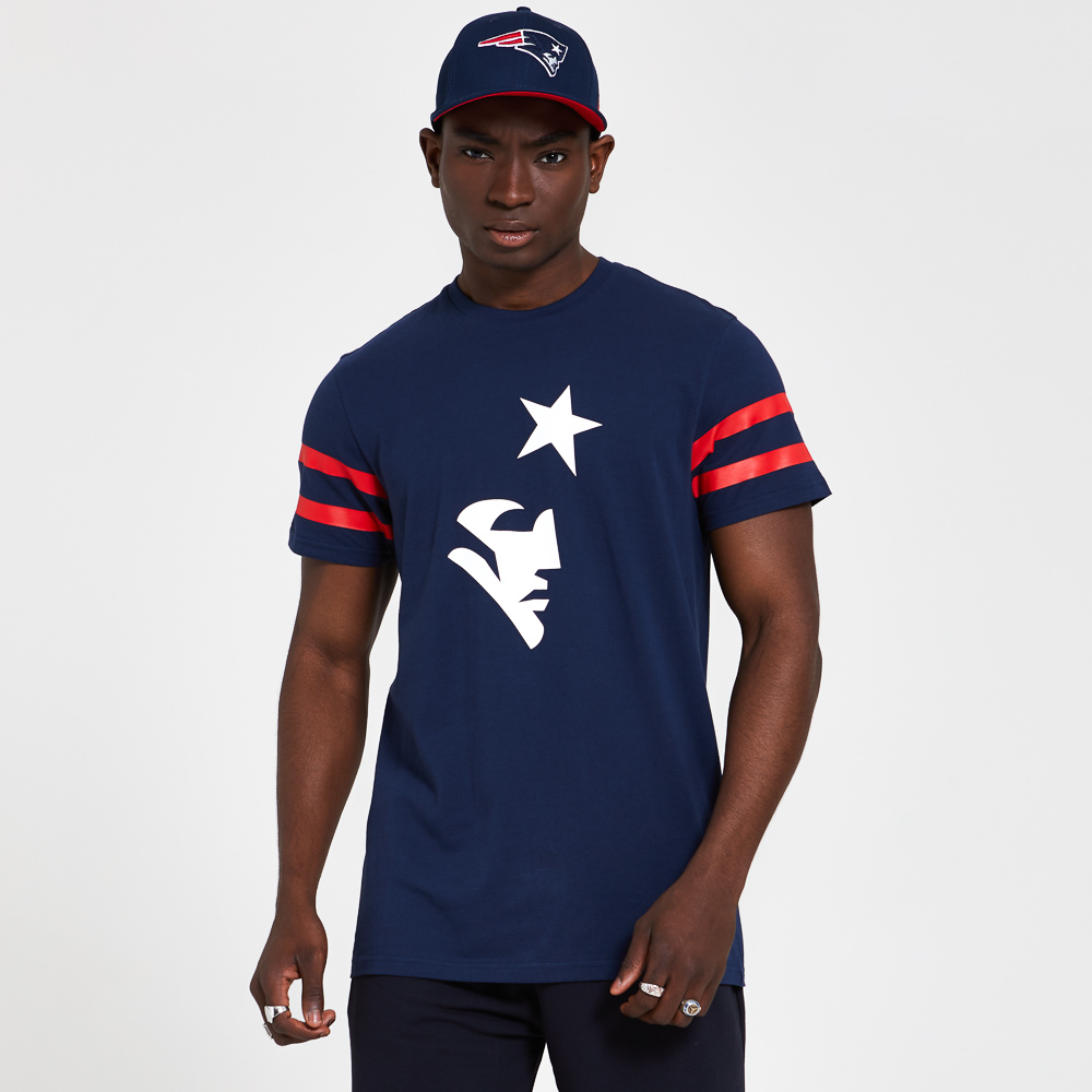T-shirt bleu marine Logo Elements des New England Patriots