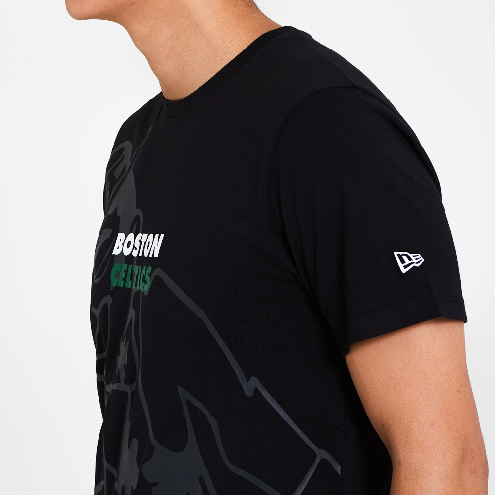 T-shirt Boston Celtics Gradient and Graphic nera