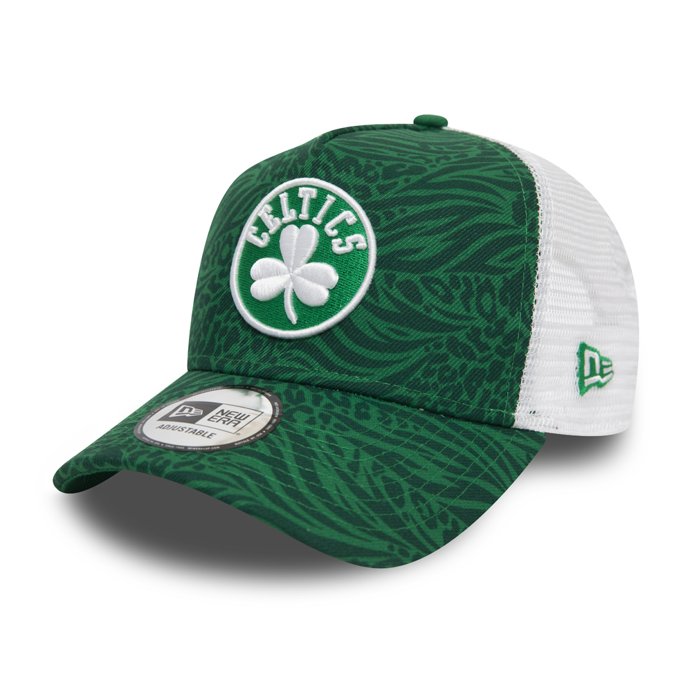 Trucker Boston Celtics Hook All Over Print verde
